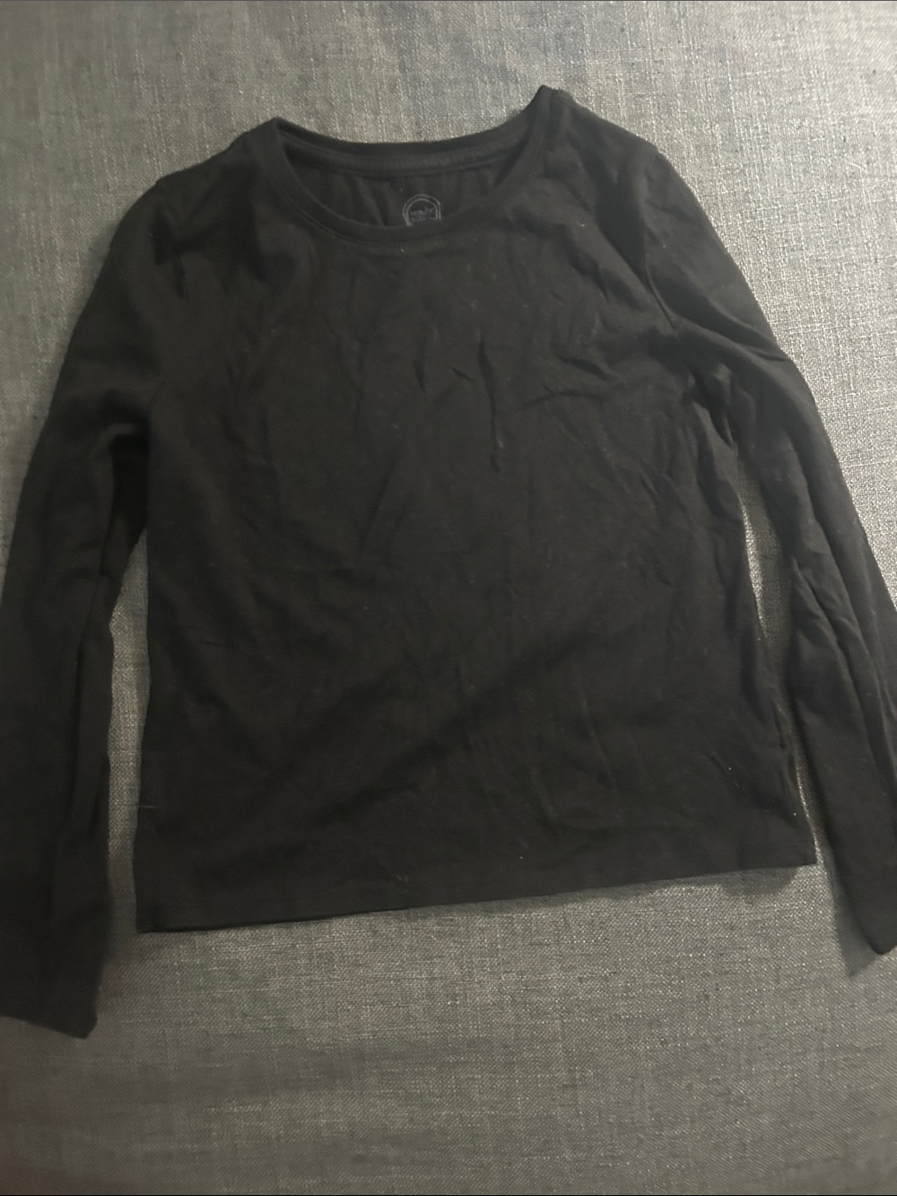 wonder nation Black Long Sleeve Crewneck Top